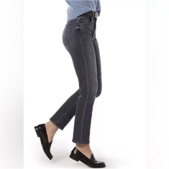 Favorite Daughter Women's Straight Leg Jeans - Charcoal - Picture 2 of 11